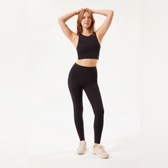Black Pocket Legging Girlfriend Collective - New Without Tags - Picture 1 of 6